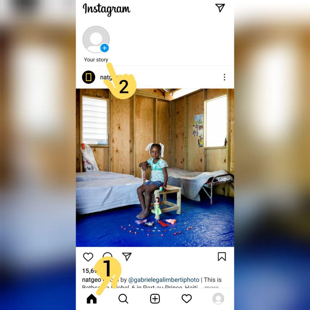 how to share image instagram story 