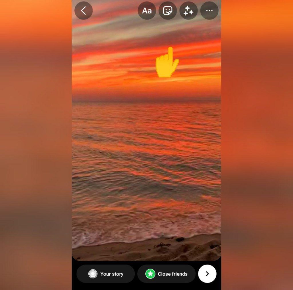 how to share instagram story from gallery